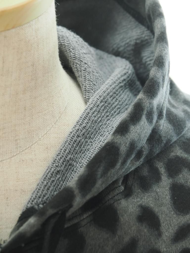 AiE エーアイイー - SPO Hoody エスピーオーフーディ - C.Jersey/ Leopard Printed - Grey