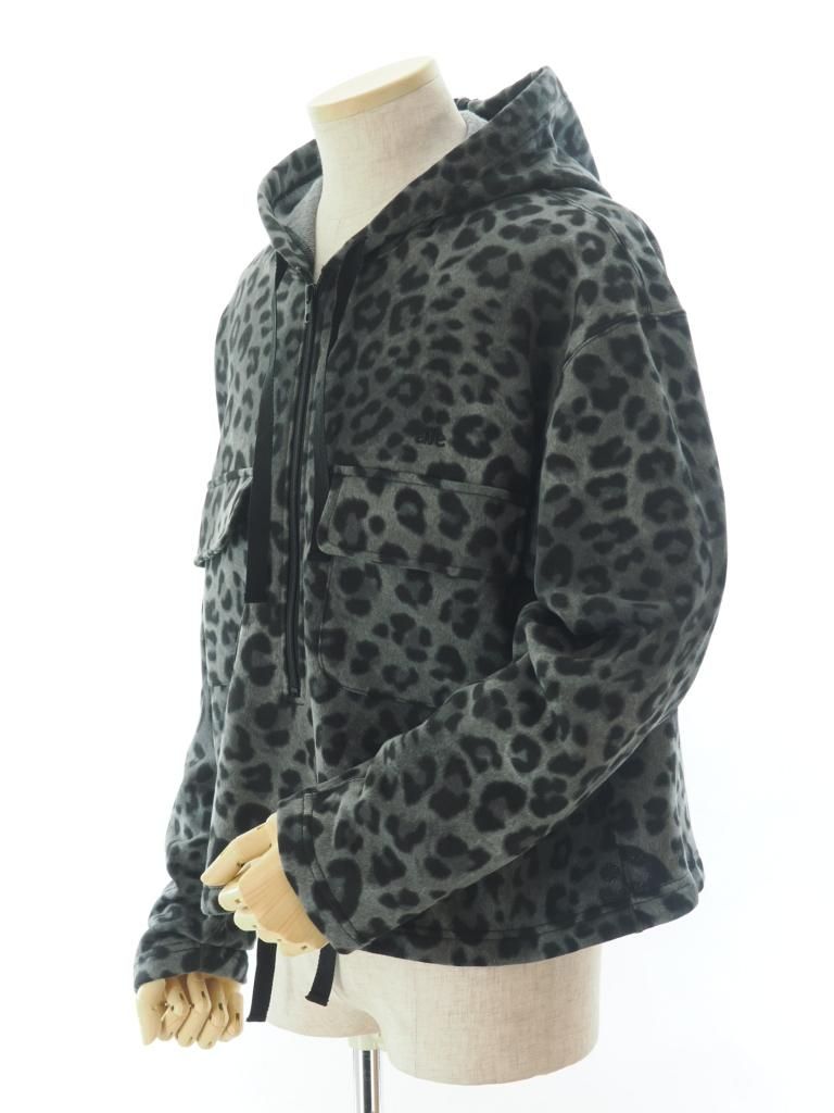 AiE エーアイイー - SPO Hoody エスピーオーフーディ - C.Jersey/ Leopard Printed - Grey