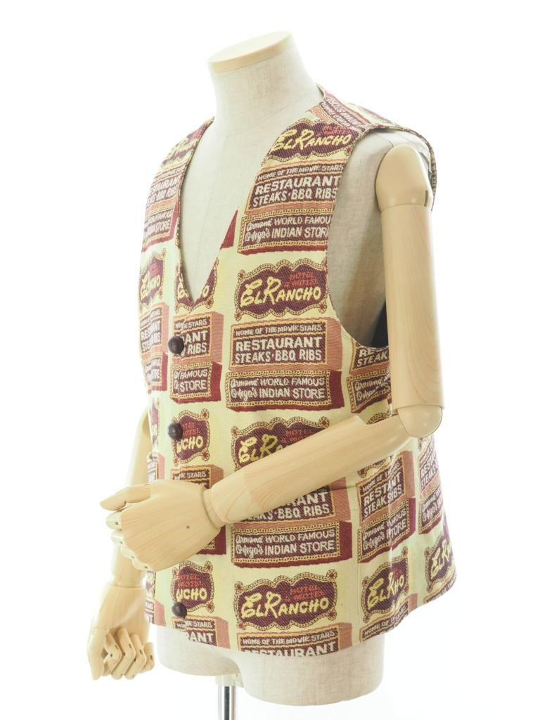 TUITACI 朔 ツイタチ -Old Western Gobelin Vest オールドウェスタンゴブリンベスト - Ivory