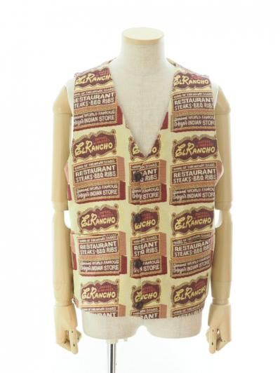 TUITACI 朔 ツイタチ -Old Western Gobelin Vest オールドウェスタンゴブリンベスト - Ivory