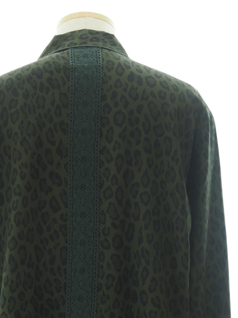 TUITACI 朔 ツイタチ - Leopard Sleeping Shirt レオパードスリーピングシャツ - Olive