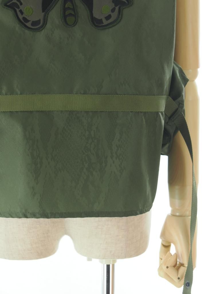 Needles ニードルズ - Radio Vest ラジオベスト - Python Jacquard Sateen - Olive