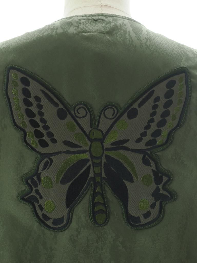 Needles ニードルズ - Radio Vest ラジオベスト - Python Jacquard Sateen - Olive