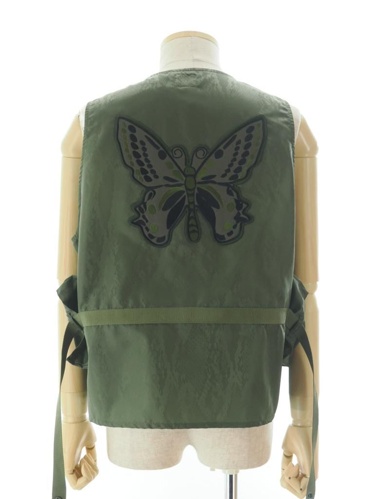 Needles ニードルズ - Radio Vest ラジオベスト - Python Jacquard Sateen - Olive