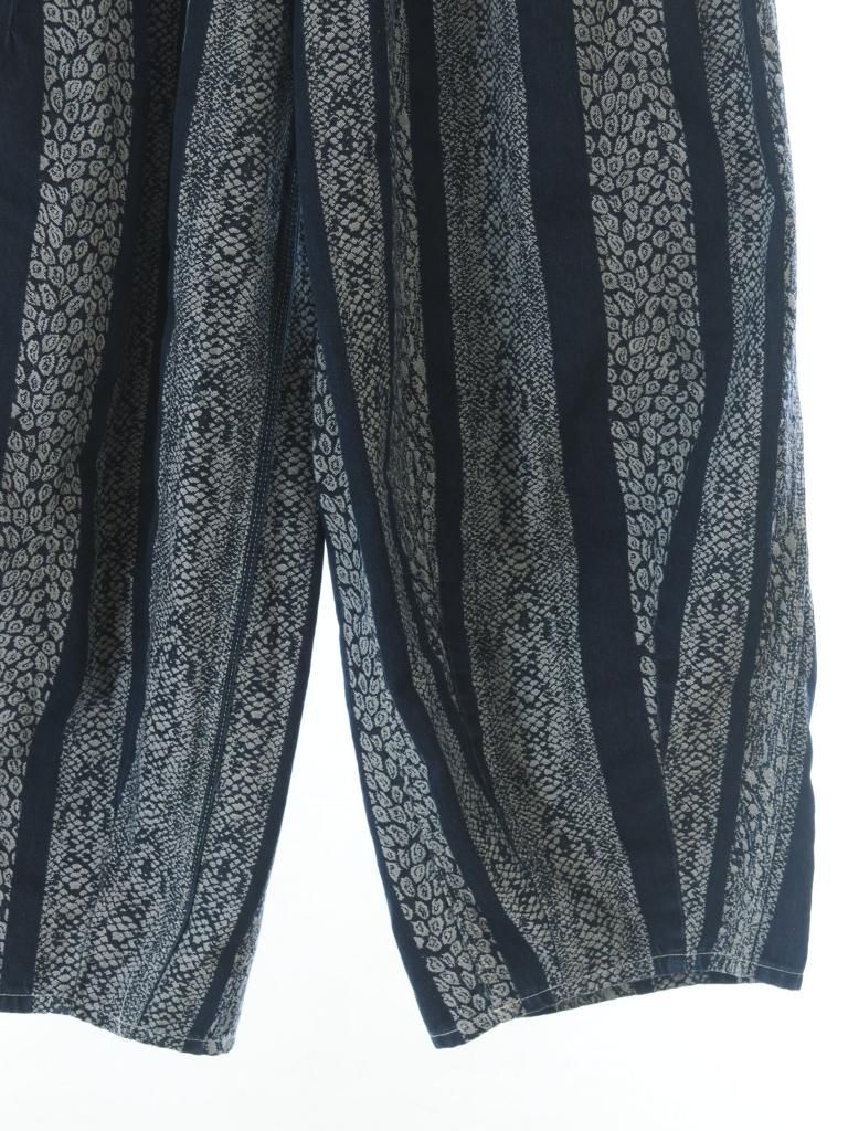 Needles ニードルズ - H.D. Pant ヒザデルパンツ - Painter - 10oz Denim / Python Jacquard - Indigo