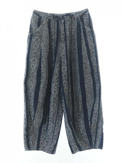 Needles ニードルズ - H.D. Pant ヒザデルパンツ - Painter - 10oz Denim / Python Jacquard - Indigo