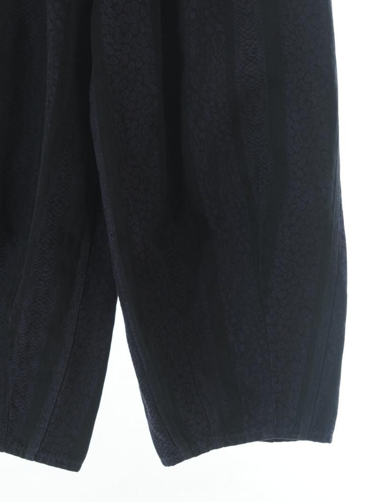 Needles ニードルズ - H.D. Pant ヒザデルパンツ - Painter - 10oz Denim / Python Jacquard - Black