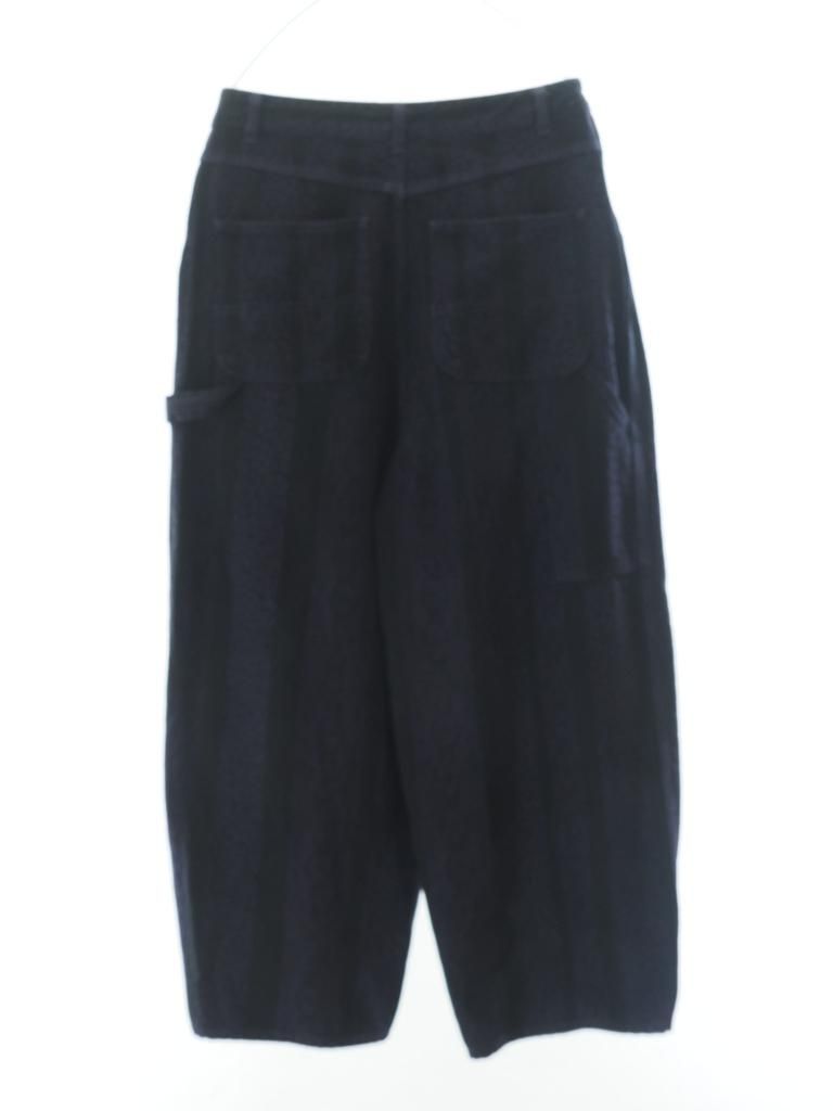 Needles ニードルズ - H.D. Pant ヒザデルパンツ - Painter - 10oz Denim / Python Jacquard - Black