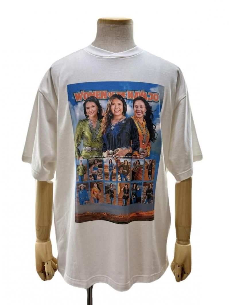 TUITACI 朔 ツイタチ - NAVAJO QUEEN S/S T-SHIRTS - WHITE
