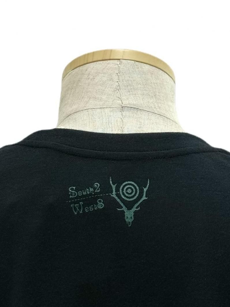 South2 West8 サウスツーウエストエイト - S/S Crew Neck Tee ショートスリーブクルーネックティーシャツ- IN SHADOWS  - Black