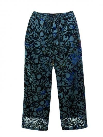TUITACI 朔 ツイタチ - Navajo Velvet Naja Pants - Green