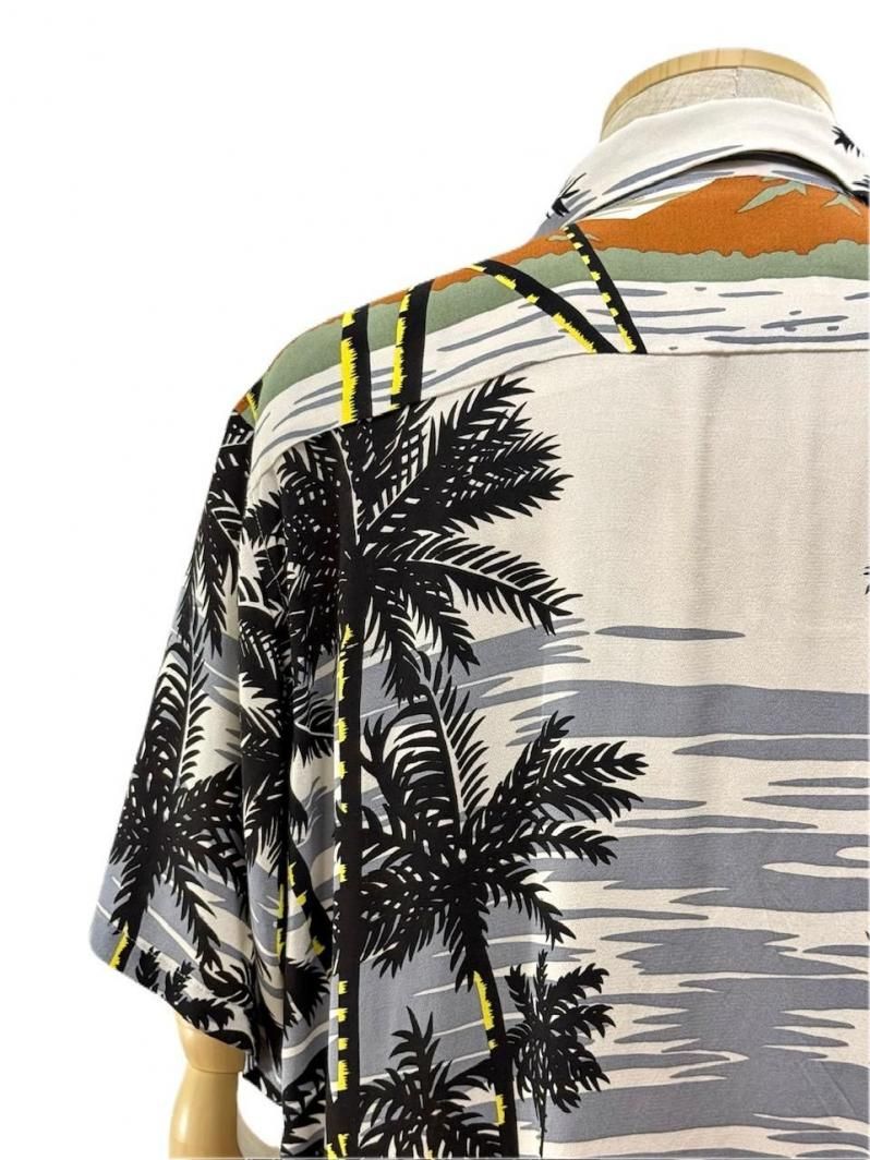 NOMA t.d. ノーマティーディー - Palm Tree Summer Shirt - Beige