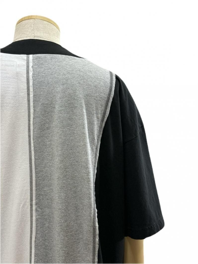 Rebuild by Needles リビルドバイニ－ドルズ - ４Cut Wide Baseball Tee → College- QV412B -  One Size