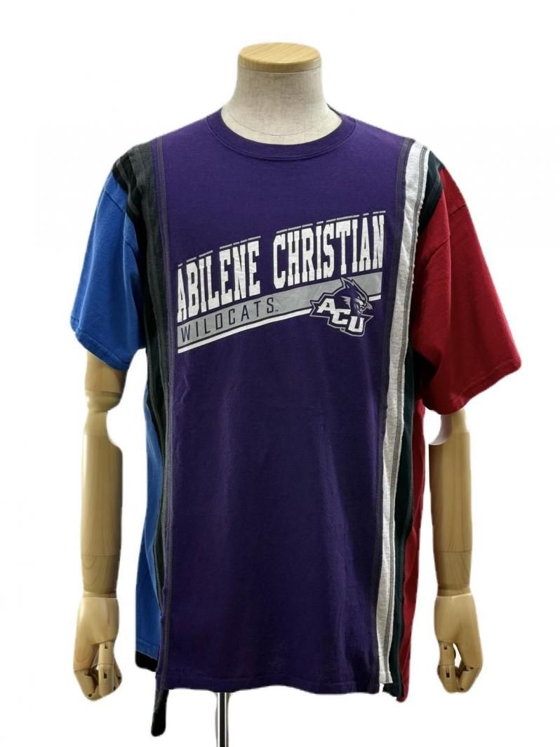 Rebuild by Needles リビルドバイニ－ドルズ - 7 Cut S/S Tee - College- QV410A -  ＬSize
