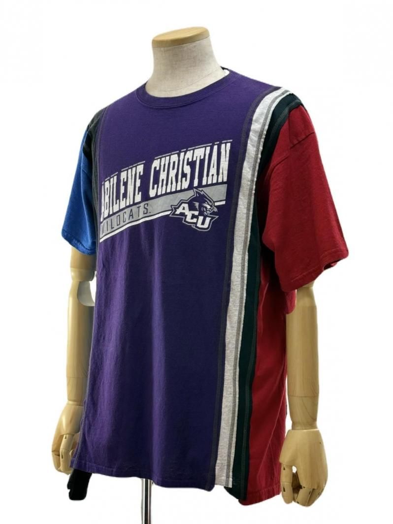 Rebuild by Needles リビルドバイニ－ドルズ - 7 Cut S/S Tee - College- QV410A -  ＬSize