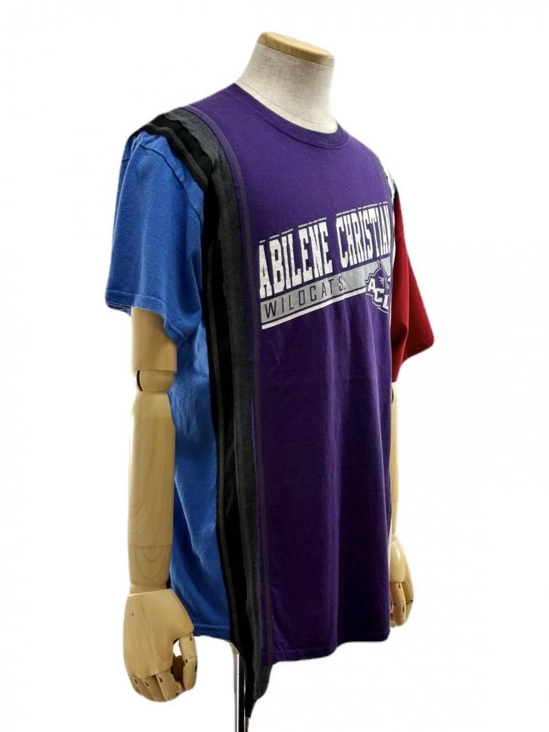 Rebuild by Needles リビルドバイニ－ドルズ - 7 Cut S/S Tee - College- QV410A -  ＬSize