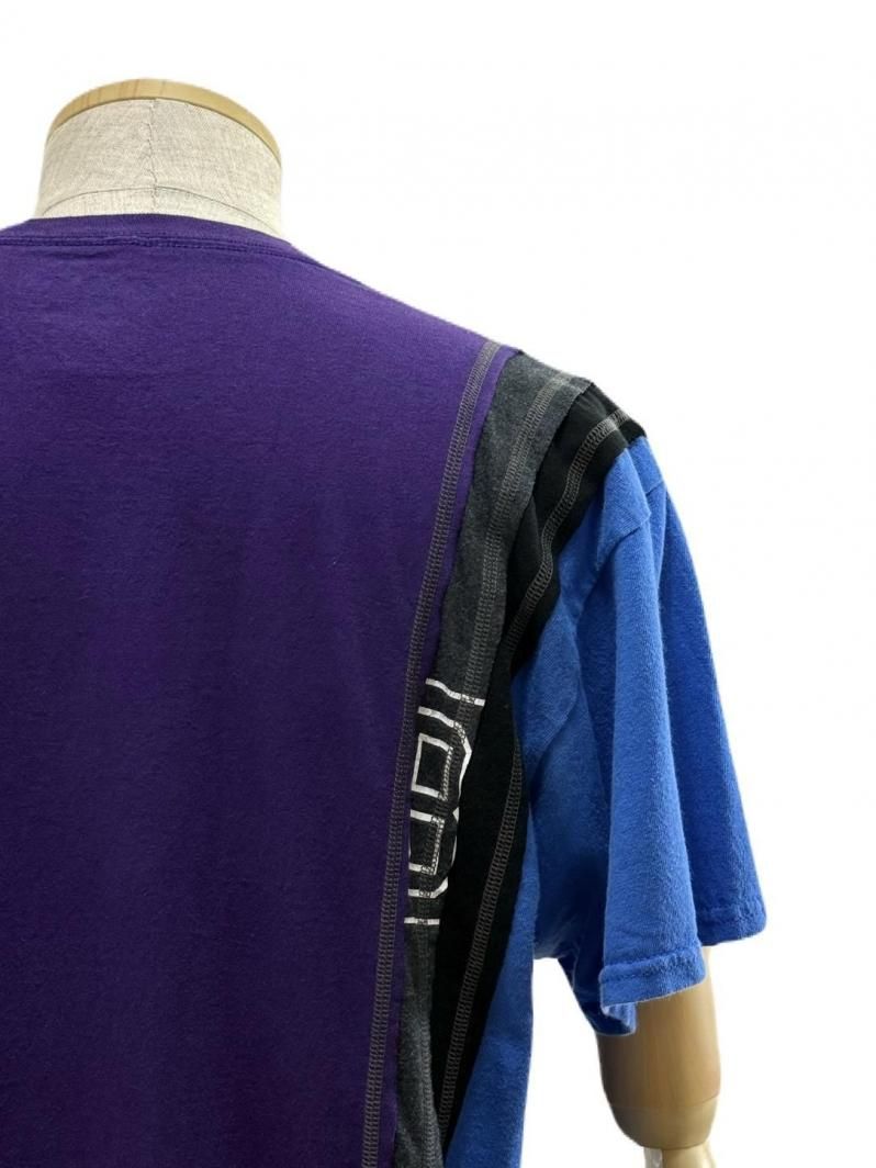 Rebuild by Needles リビルドバイニ－ドルズ - 7 Cut S/S Tee - College- QV410A -  ＬSize