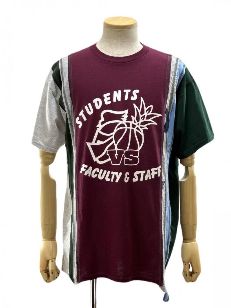 Rebuild by Needles リビルドバイニ－ドルズ - 7 Cut S/S Tee - College- QV410B -  ＬSize
