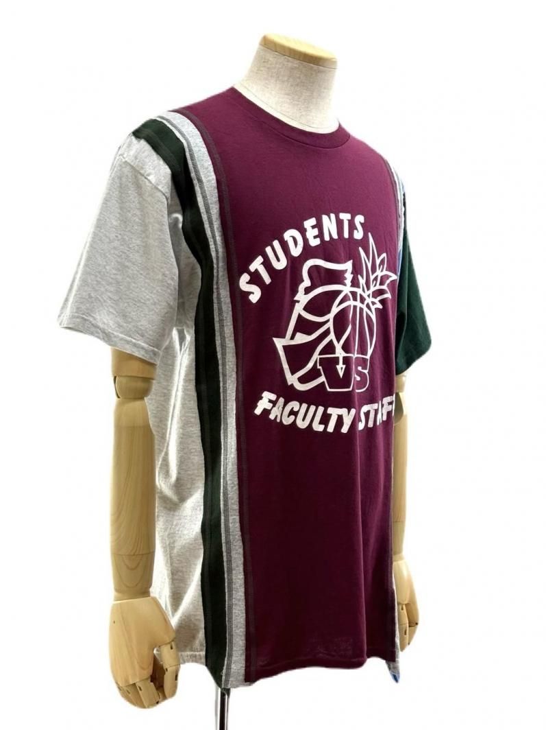 Rebuild by Needles リビルドバイニ－ドルズ - 7 Cut S/S Tee - College- QV410B -  ＬSize