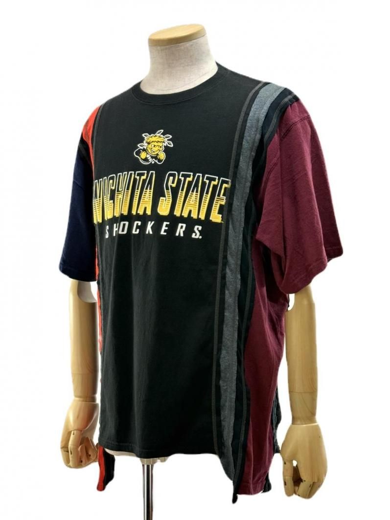 Rebuild by Needles リビルドバイニ－ドルズ - 7 Cut S/S Tee - College- QV410C - ＬSize