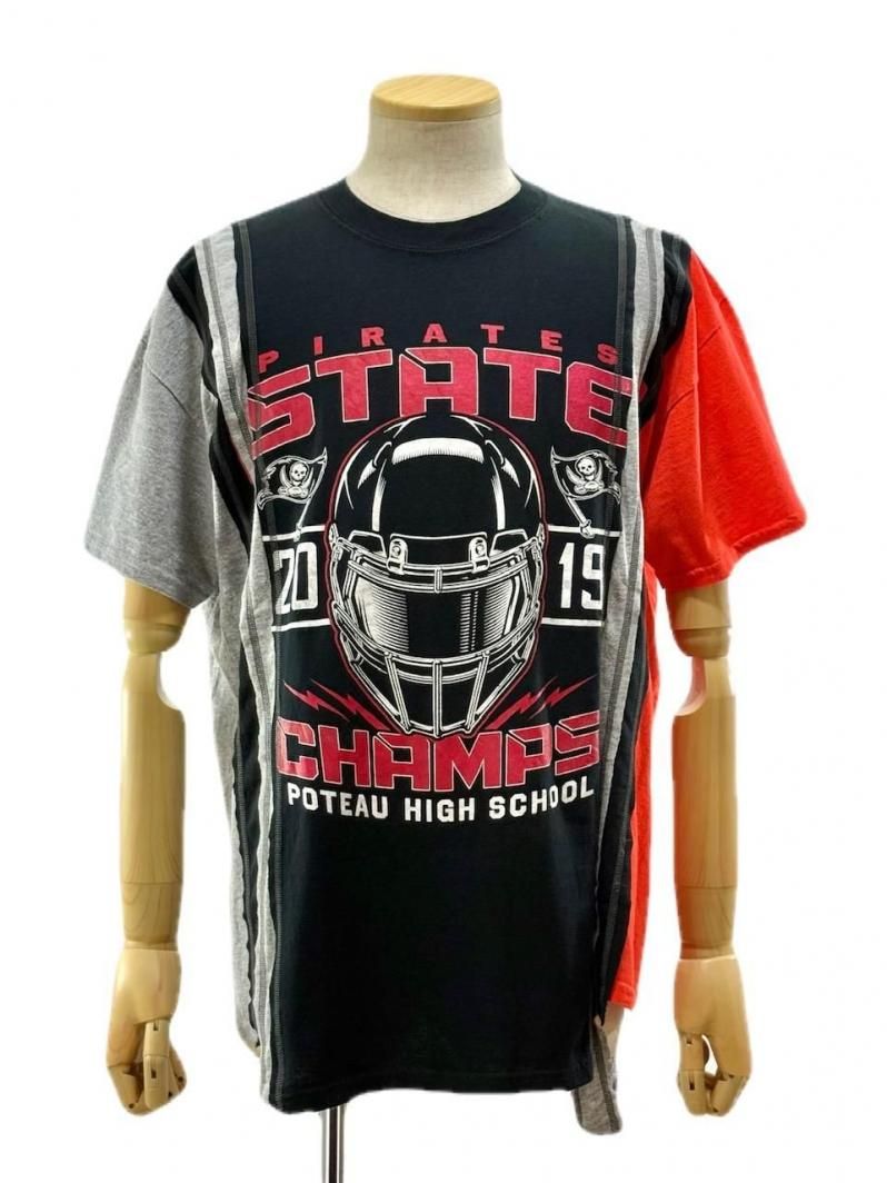Rebuild by Needles リビルドバイニ－ドルズ - 7 Cut S/S Tee - College- QV410D - XL Size