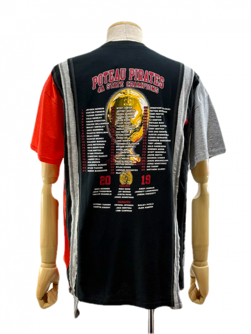 Rebuild by Needles リビルドバイニ－ドルズ - 7 Cut S/S Tee - College- QV410D - XL Size