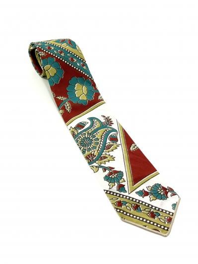 Engineered Garments  エンジニアードガーメンツ - Neck Tie ネクタイ - Cotton Floral Stripe Lawn