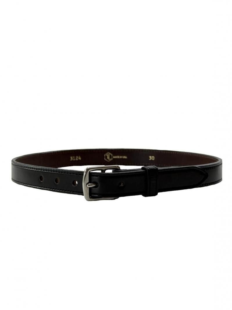 TORY LEATHER トリーレザー Stirrup Leather Buckle Belt - Black