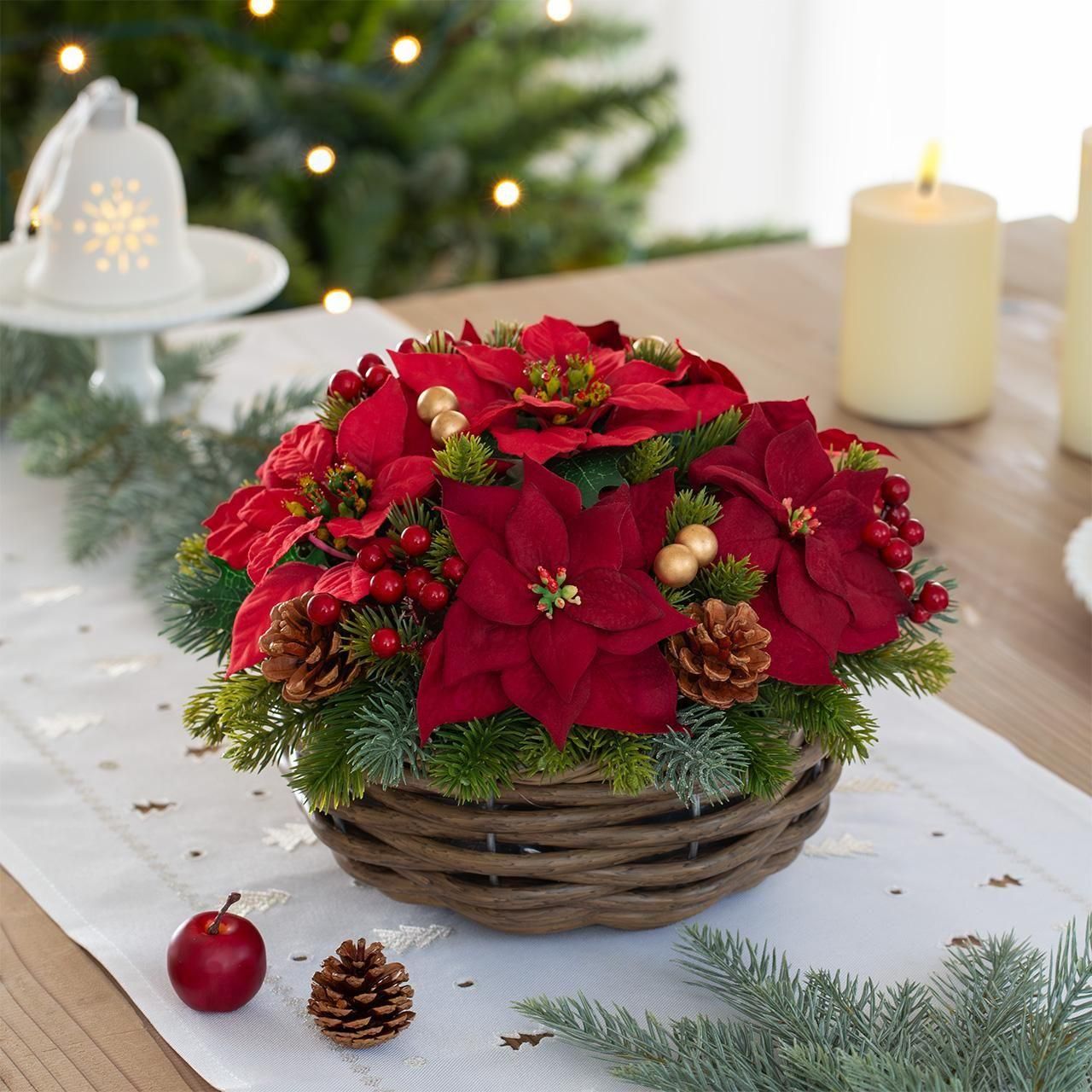 Poinsettia Basketʥݥ󥻥 Хåȡ<img class='new_mark_img2' src='https://img.shop-pro.jp/img/new/icons14.gif' style='border:none;display:inline;margin:0px;padding:0px;width:auto;' />β