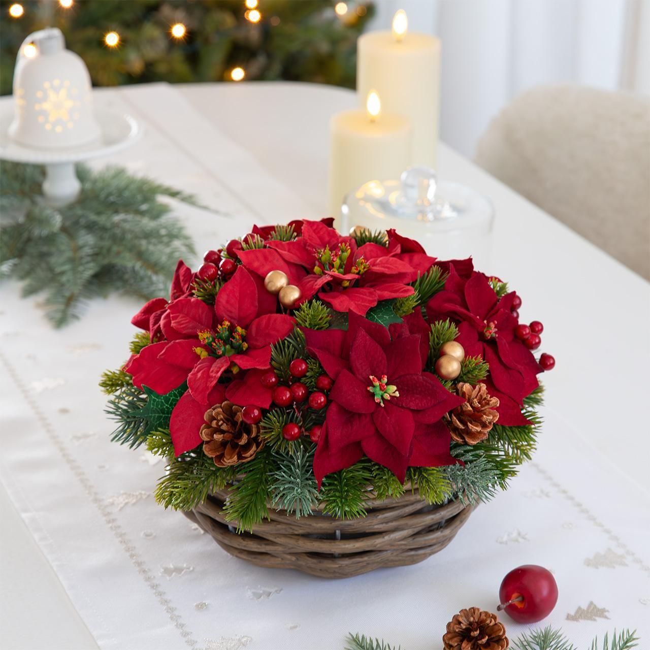 Poinsettia Basketʥݥ󥻥 Хåȡ<img class='new_mark_img2' src='https://img.shop-pro.jp/img/new/icons14.gif' style='border:none;display:inline;margin:0px;padding:0px;width:auto;' />β