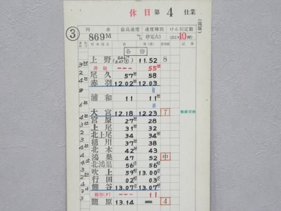 鉄道 運転士行路表 籠原区 - メルカリ