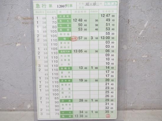 阪急京都線スタフ（急行） - 鉄道部品の店銀河