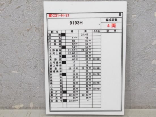 愛知環状鉄道スタフ変C31-H-21揃い - 鉄道部品の店銀河