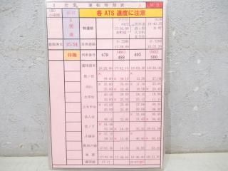 運転時刻表 - 鉄道部品の店銀河