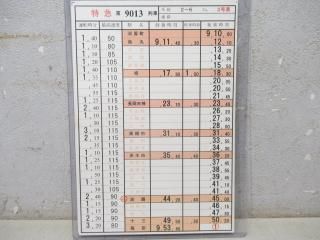 運転時刻表 - 鉄道部品の店銀河