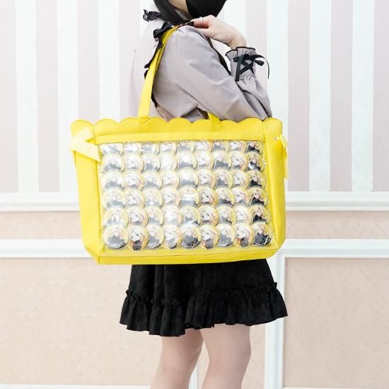 A3スカラップリボントートバッグ | 機能的でかわいいバッグ - 痛