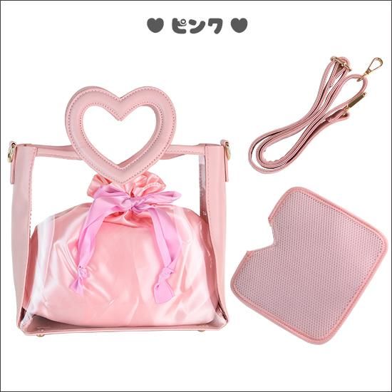 3wayハートハンドルショルダーバッグ - 痛バッグ zakkamart 3wayハートハンドルショルダーバッグ - 痛バッグ zakkamart