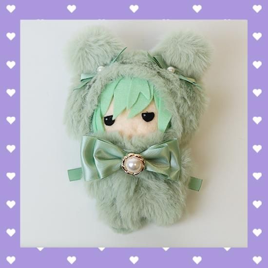くまみみ】ぬいぐるみコスチューム(バッグチャーム用チェーン くまみみ】ぬいぐるみコスチューム(バッグチャーム用チェーン