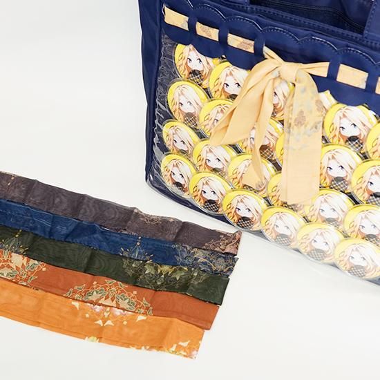 中華柄シフォンスカーフ - 痛バッグ zakkamart（ザッカマート）公式