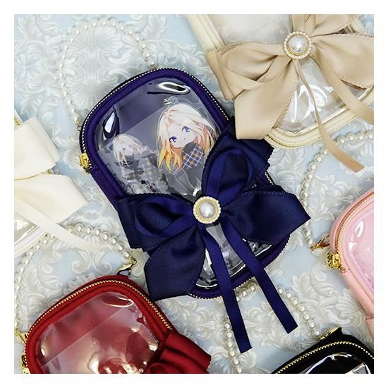 推し活パールビジューリボンアクスタポーチ | アクリルスタンド