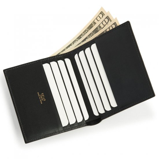 マットクロコダイル折財布（小銭入れ無し） | 東京クロコダイル
