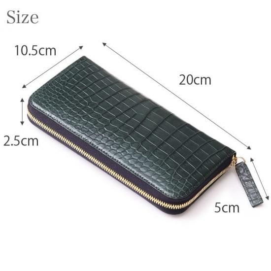スモールクロコダイルラウンドファスナー長財布セベク無双『極 スモールクロコダイルラウンドファスナー長財布セベク無双『極