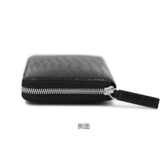 スモールクロコダイルマットラウンドファスナー長財布マキシマム スモールクロコダイルマットラウンドファスナー長財布マキシマム