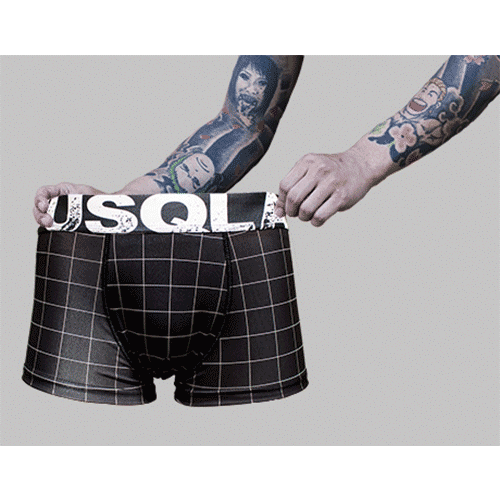 Musqlar Underwear マスキュラーアンダーウェア 黒グラフチェック Black Graph Check Musqlar Underwear マスキュラーアンダーウェア 黒グラフチェック Black Graph Check