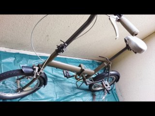 タカラ塗料オリジナルカラー オリーブドラブで古い自転車を塗り替えた事例