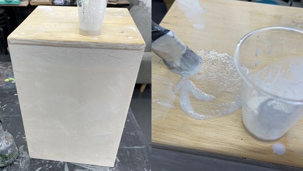 モルクラフト専用プライマーを下塗り