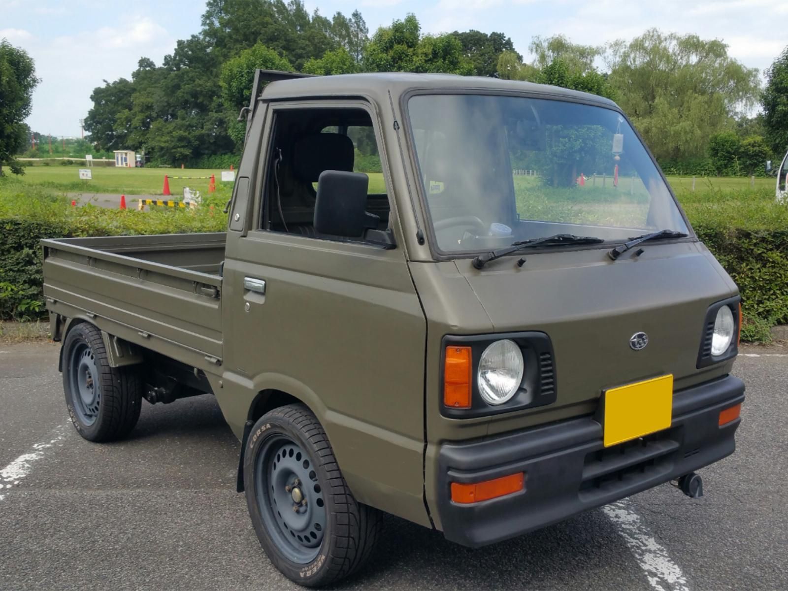 スバル サンバートラックをオリーブドラブで刷毛塗全塗装 刷毛 ハケ ローラーで車をdiyで全塗装しよう スバル サンバートラックをオリーブドラブで刷毛塗全塗装 刷毛 ハケ ローラーで車をdiyで全塗装しよう