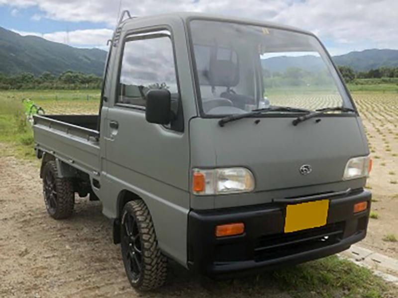 軽トラックをフレンチグレーで刷毛塗り全塗装！ - 刷毛（ハケ