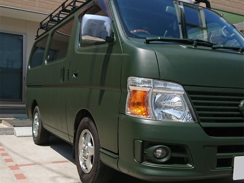 日産 キャラバンをグレイッシュダークグリーンで刷毛塗り全塗装 刷毛 ハケ ローラーで車をdiyで全塗装しよう