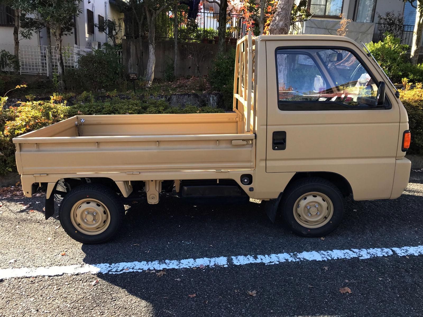 ホンダ アクティをビスケットで刷毛塗り全塗装 刷毛 ハケ ローラーで車をdiyで全塗装しよう